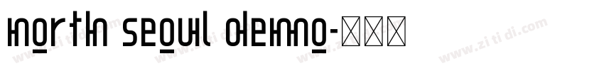 North Seoul Demo字体转换